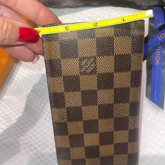 Louis Vuitton Damier Ebene Logo Print Wallet - Picture 13 of 15